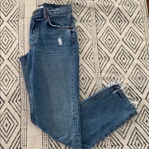 GRLFRND Helena High Rise Straight Leg Jeans
